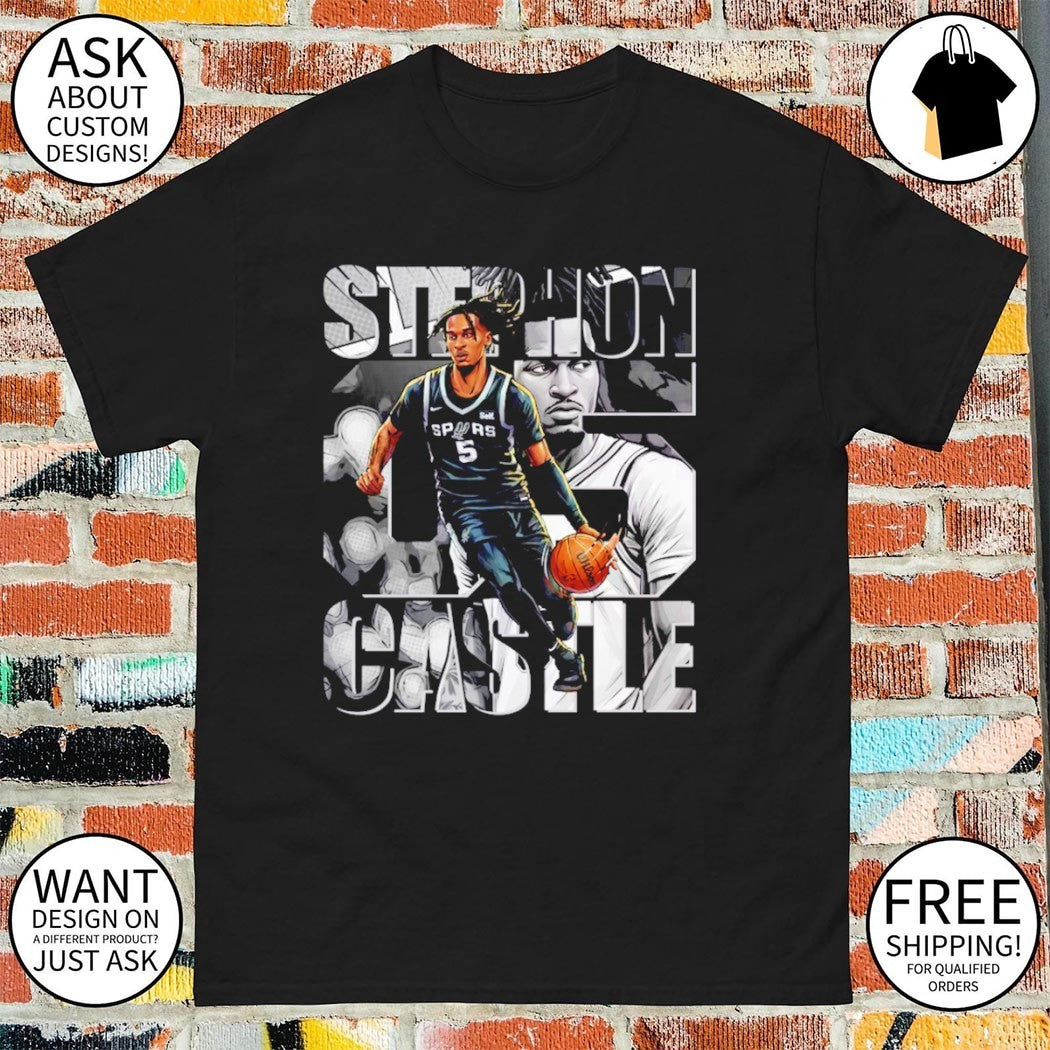 Stephon Castle Comic Image Graphic 05 Spurs shirt