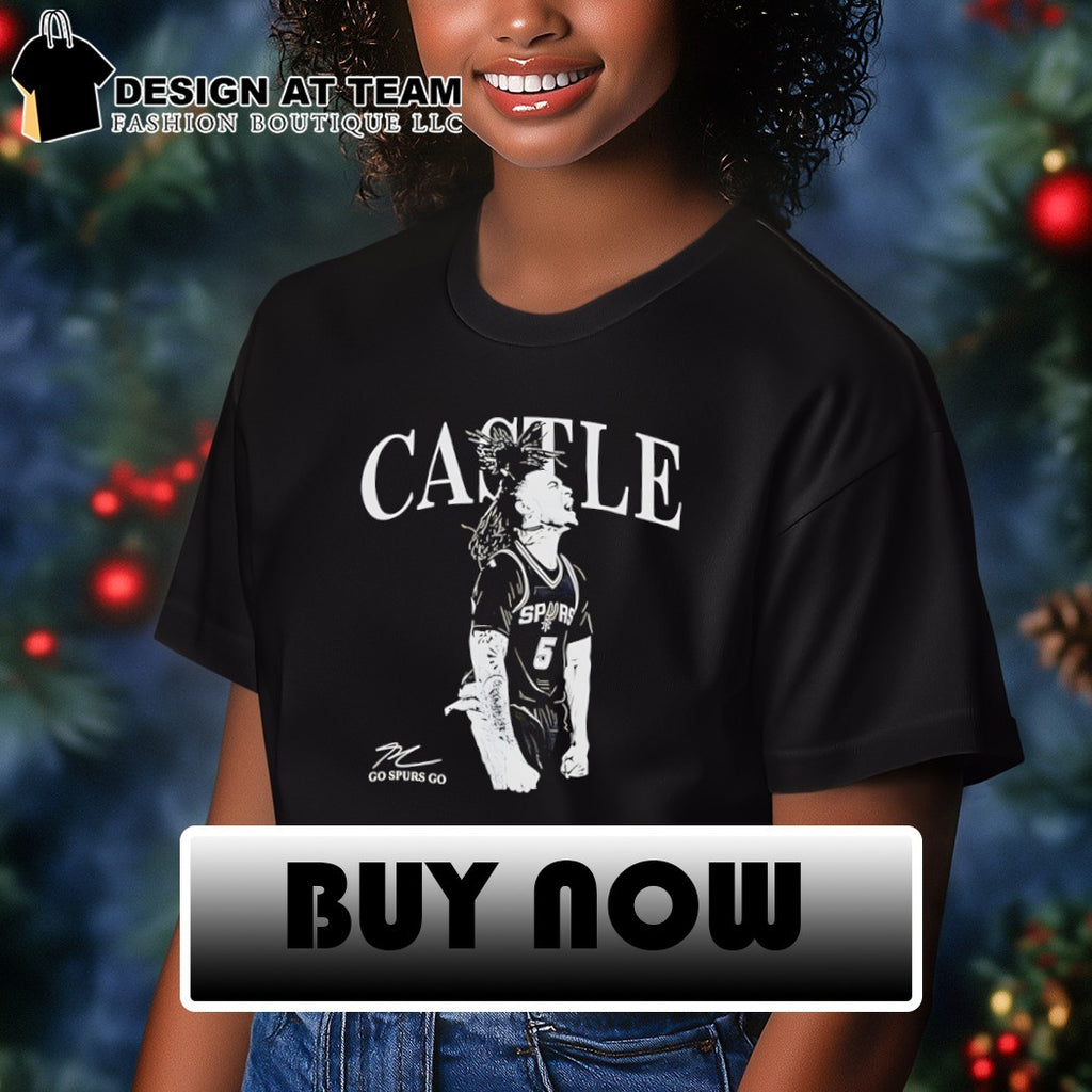 Stephon Castle San Antonio Spurs Basketball go Spurs go signature shirt