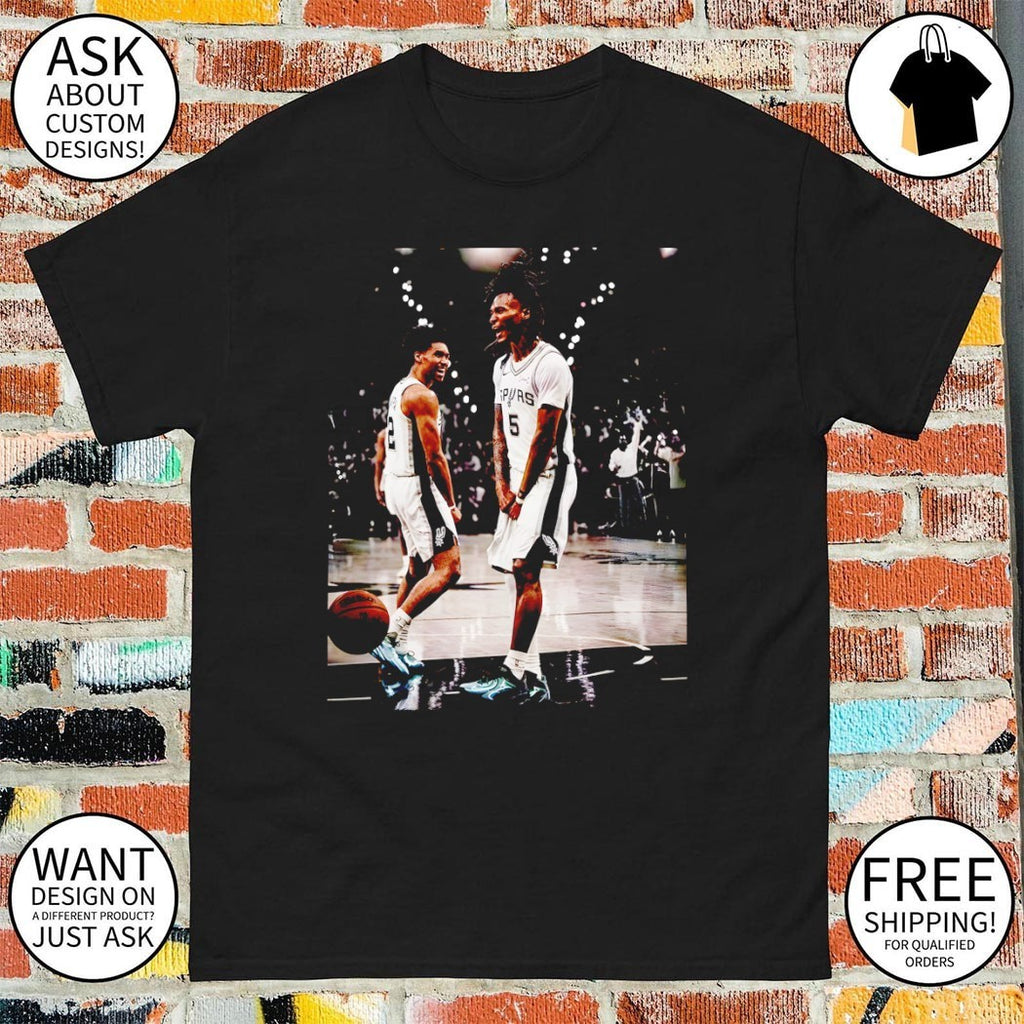 Stephon Castle and Dylan Harper San Antonio Spurs Hoops Basketball vintage shirt
