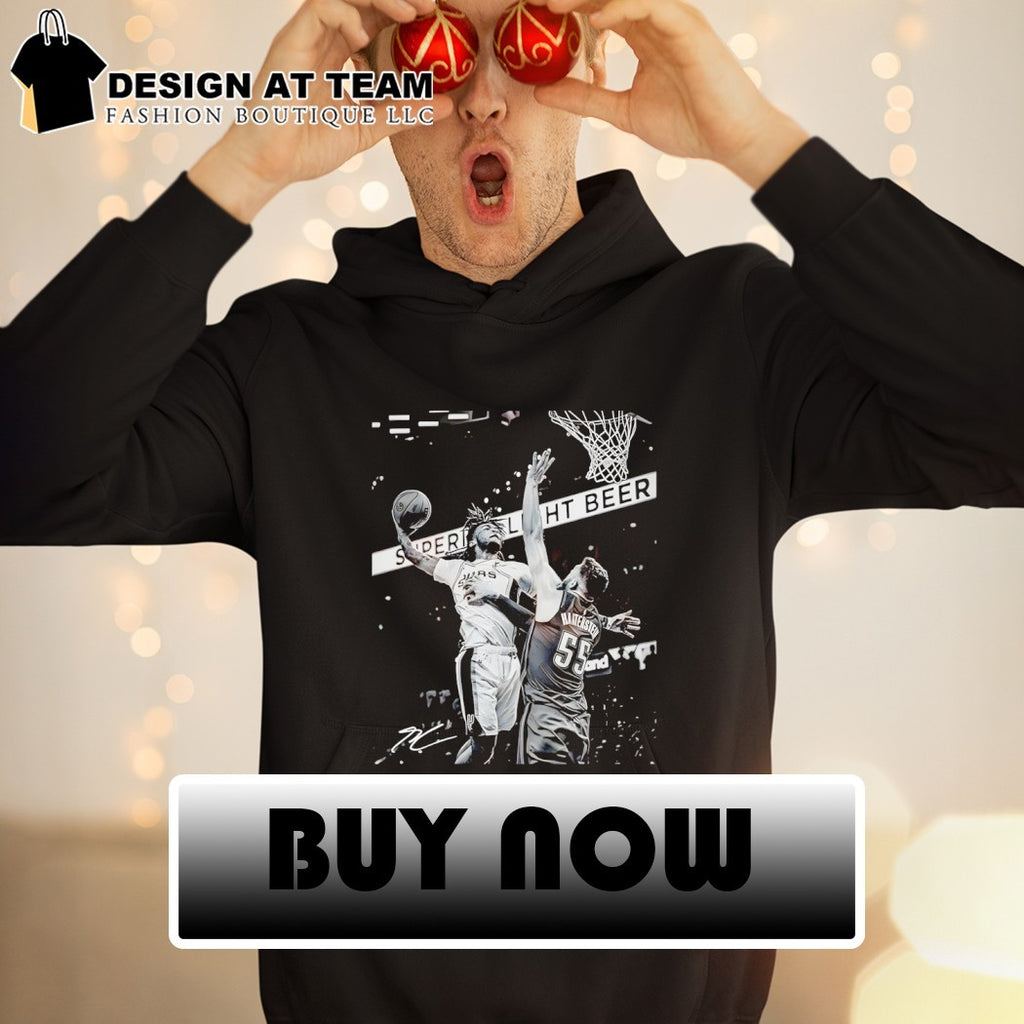 Stephon Castle dunk Isaiah Hartenstein San Antonio Spurs Basketball NBA signature shirt