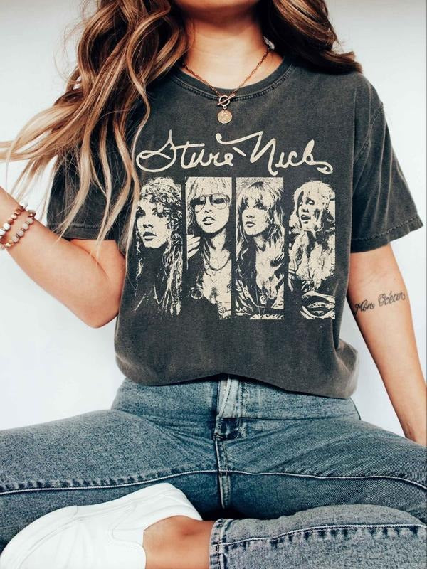 Stevie 90s Concert Vintage Music Shirt, Women Top Hoodie Sweatshirt | PrintMintTees.com