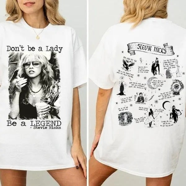 Stevie Nickss Album Shirt Be Legend 2 Sided Shirt Stevie Fan Don'T Be Lady 2 Sided Shirt Music T-Shirts, Hoodie, Sweatshirt