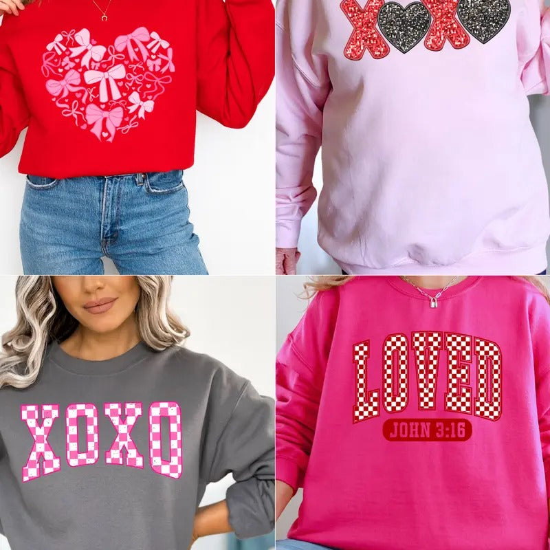 Stinkin' Cute Valentine Sweatshirt-Valentine Sweatshirt! Direct-to-Film Transfer Valentine Holiday Shirt Hoodie