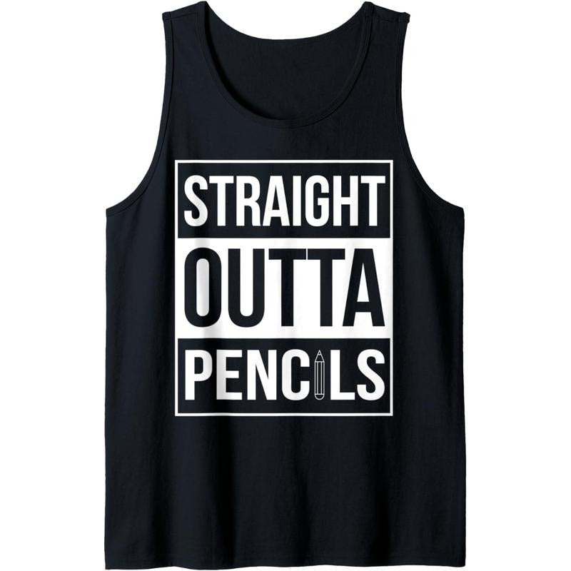 Straight Outta Pencils T-Shirt Tank Top Hoodie Sweatshirt | PrintMintTees.com