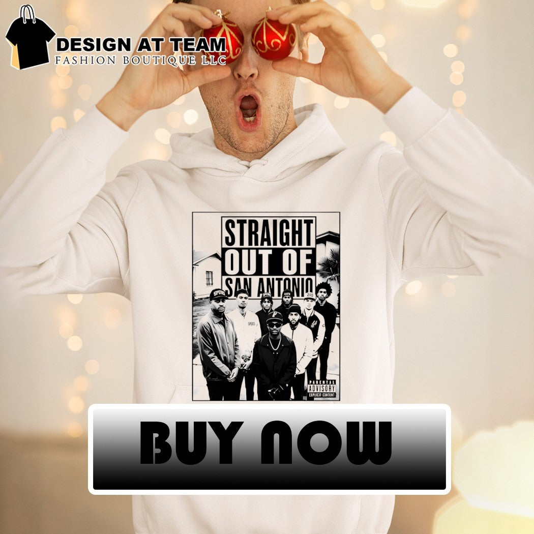 Straight Outta of San Antonio Spurs Basketball Parental Advisory Explicit Content shirt