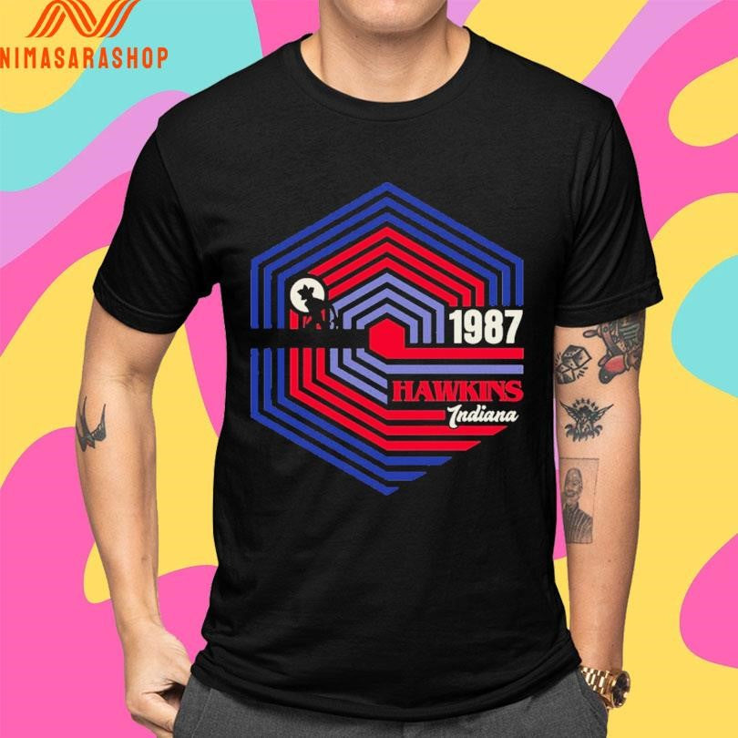 Stranger 1987 Hawkins Indiana Shirts