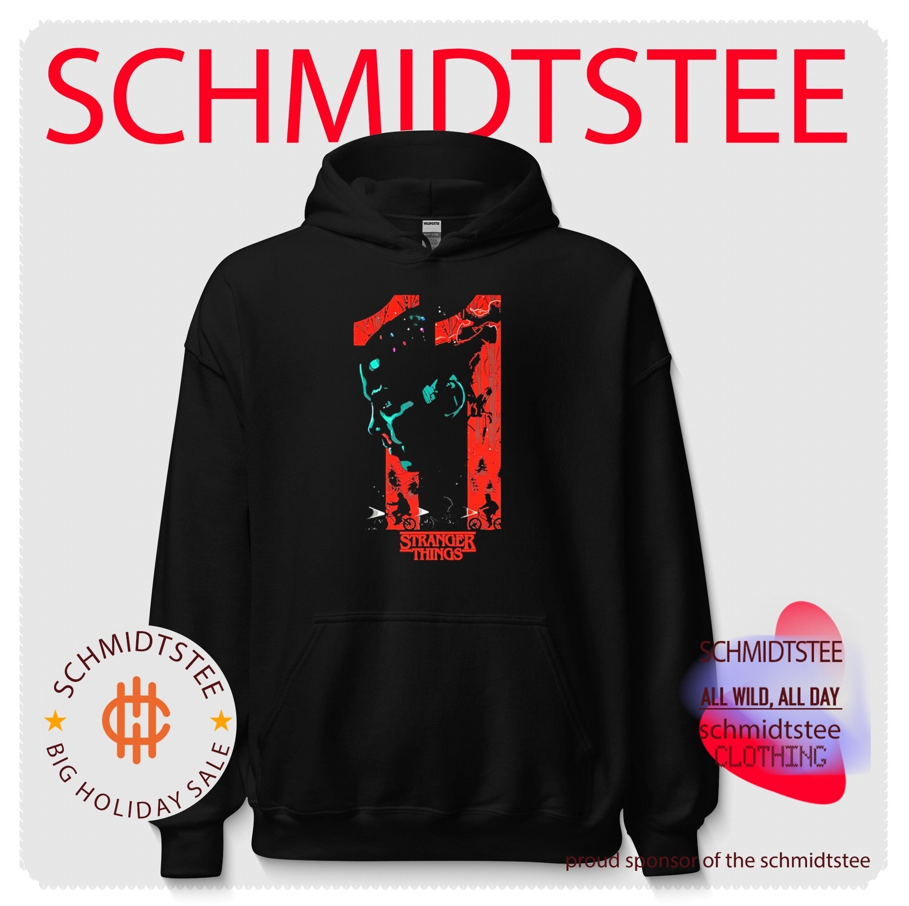 Stranger things number 11 illustrated shirt