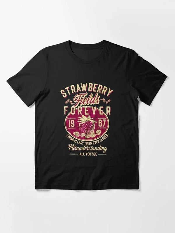 Strawberry Fields Rock Band Shirt, Old School Band Tees Hoodie, Sweatshirt | PrintMintTees.com