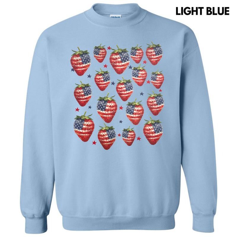 Strawberry USA Sweatshirt T-Shirts, Hoodie | PrintMintTees.com