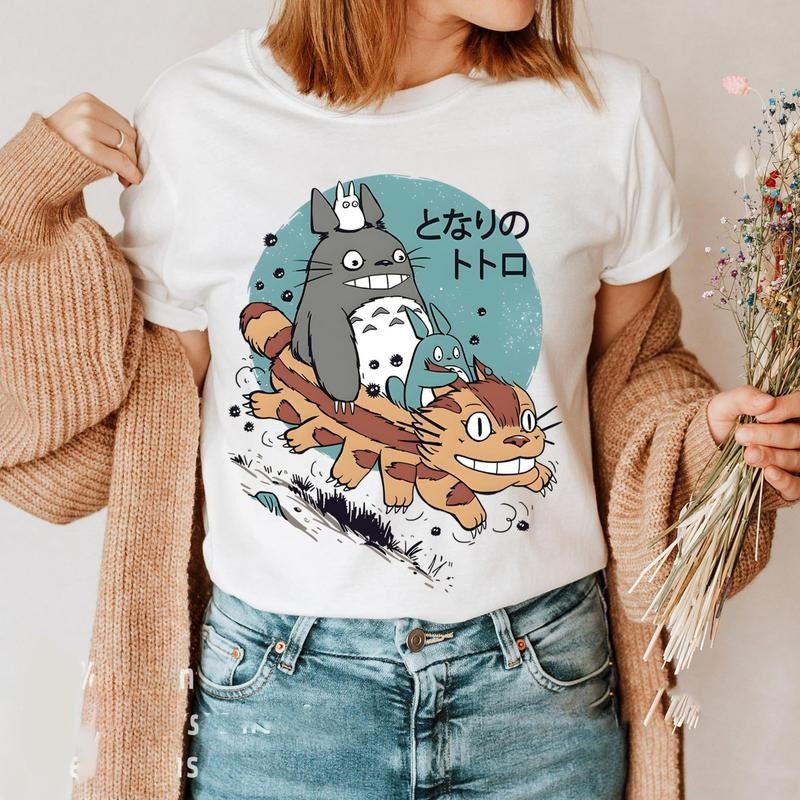 Studio Ghibli Cute Anime Unisex Shirt Sweatshirt, Hoodie, Comfort Colors | PrintMintTees.com