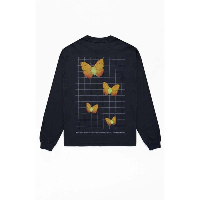 Studio by Supervsn Men's High Frequency Long Sleeve T-Shirt Hoodie, Sweatshirt | PrintMintTees.com