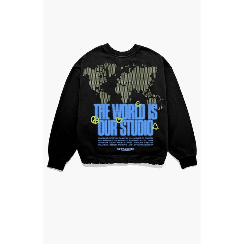 Studio by Supervsn Men's Intercontinental Crew Neck Sweatshirt Shirt Hoodie | PrintMintTees.com