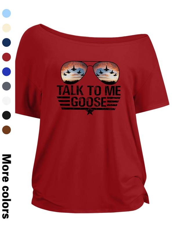 Stylish Casual Short Sleeve T-Shirt with Letter Print, Comfortable and Thin Fabric, Available in 9 Colors for All Seasons...