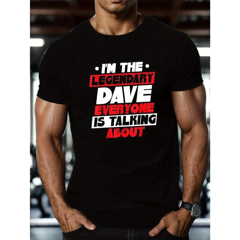 Stylish Men's Geometric Print T-Shirt - Breathable, Moisture-Wicking Polyester, Casual Short Sleeve, Machine Washable,...
