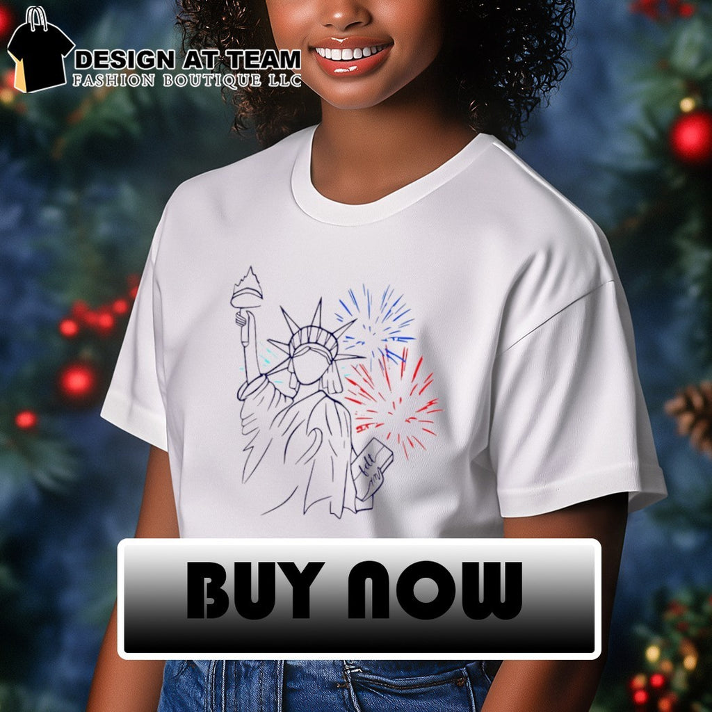 Subtle FDT July 4th Statue of Liberty shirt