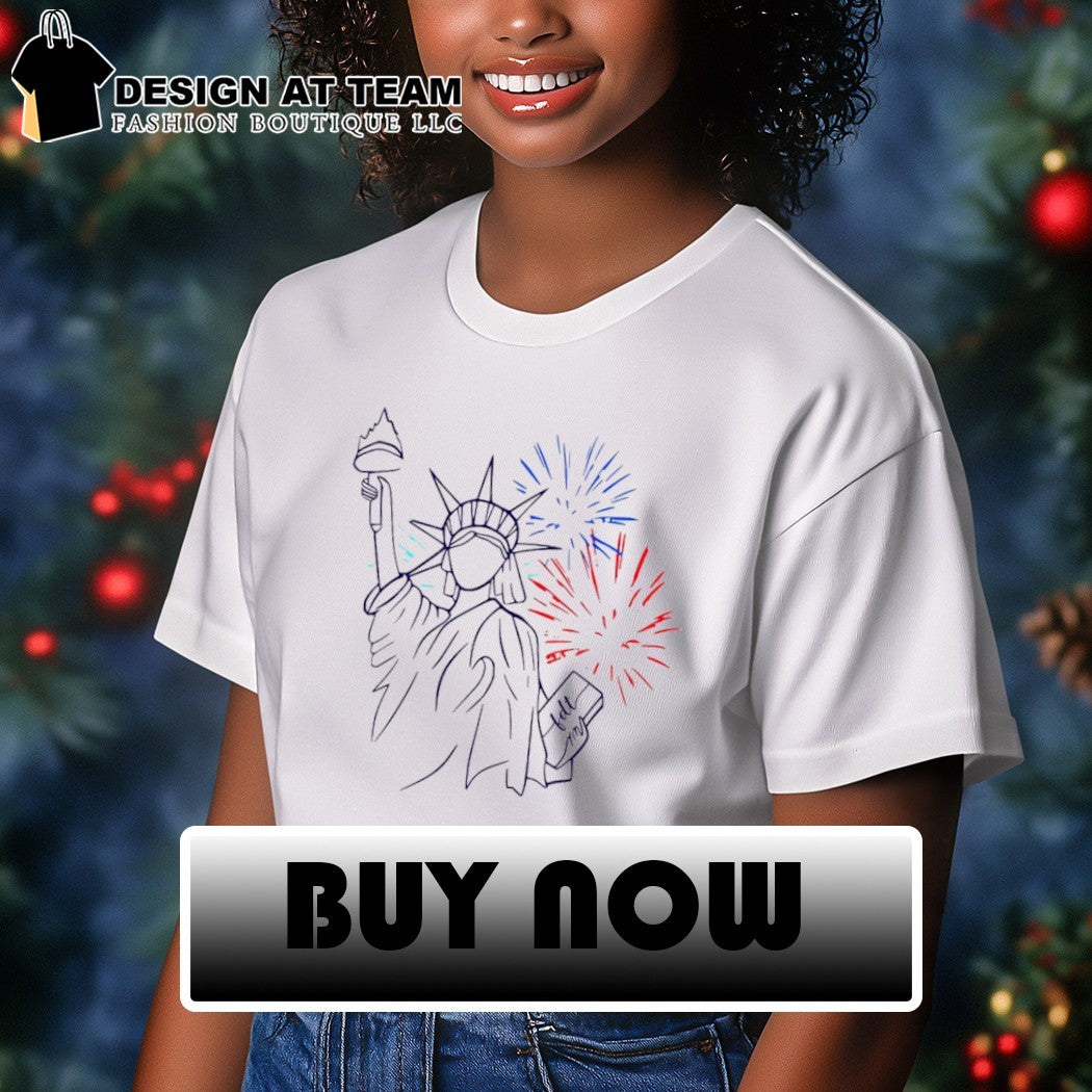 Subtle FDT July 4th Statue of Liberty shirt
