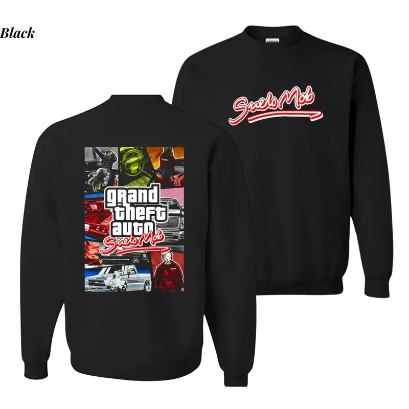 SueloMob GTA Sweatshirt, GTA Shirt, Gaming and Pickup Truck Sweatshirt, Men's Car Lover Shirt, Automotive Graphic for Car...