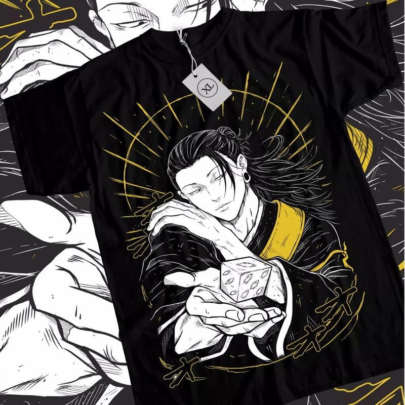 Suguru Geto T-shirt Jujutsu Kaisen Shirt Getou Jjk Anime Black Tee Sweatshirt, Hoodie, Comfort Colors | PrintMintTees.com