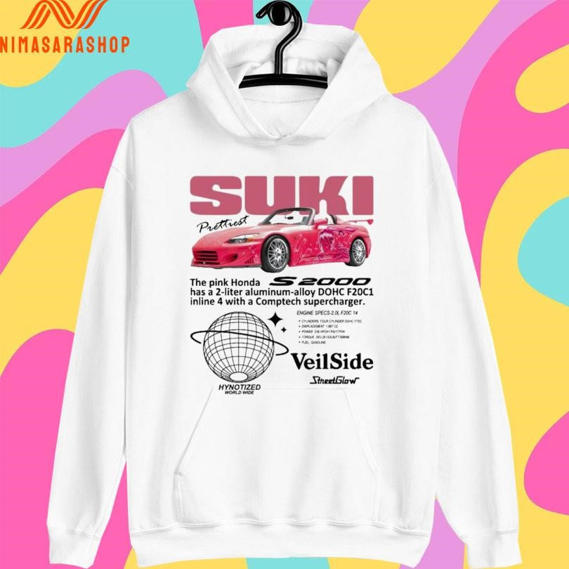 Suki Prettiest S2000 The Pink Honda Has A 2-Liter Aluminum-alloy Hohc F20c1 Inline 4 With A Comptech Supercharger Shirts