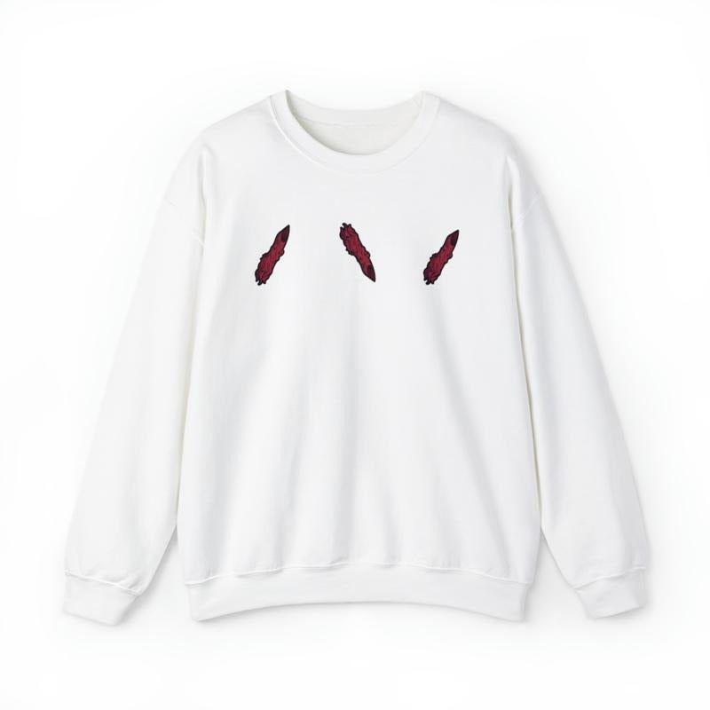 Sukuna Fingers Minimal Graphic Sweatshirt Ju Jutsu Kaisen Anime Manga Inspired Mens Womens Unisex Clothing JJK Ryomen...