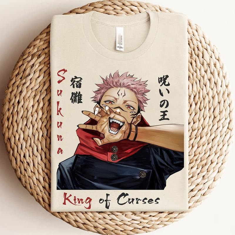 Sukuna Shirt, Jujutsu Kaisen Shirt, Anime Graphic Tees, Gift For Him, Gift For Her, Anime Shirt, Anime Gifts, Anime Merch...
