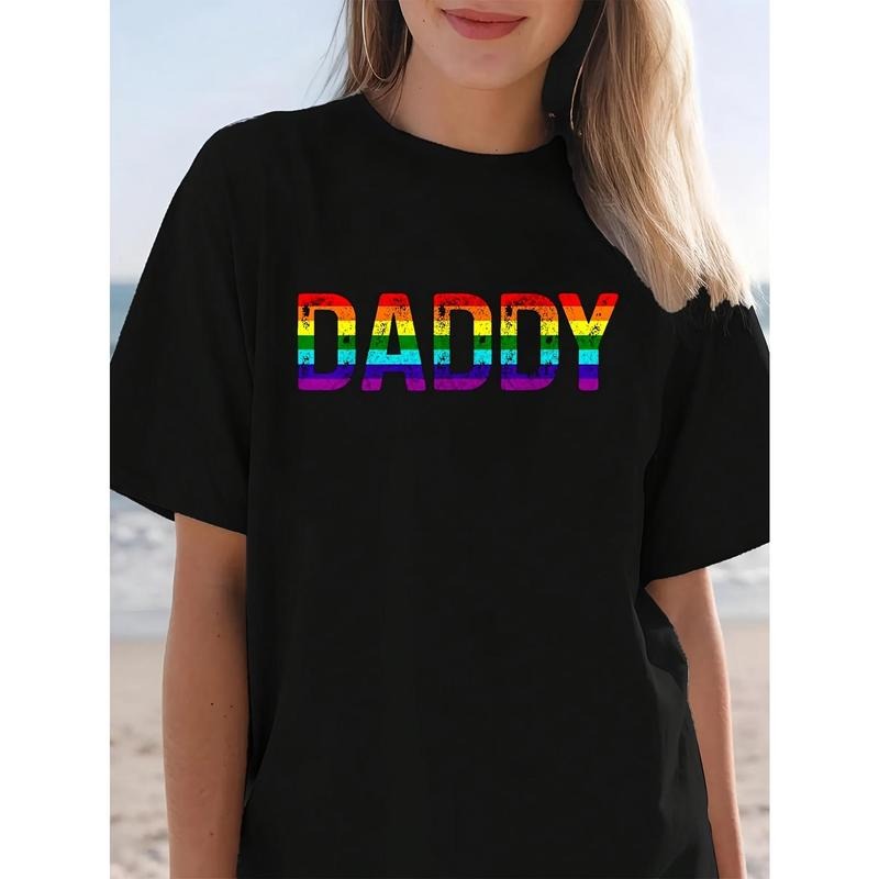 Summer Clothes Daddy Gay Pride Month Father'S Day Rainbow Flag Queer T Shirt Summer Outfits For Women Summer style 02...