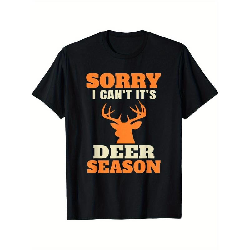 Summer Comfortable Casual Short Sleeve Funny Deer Hunting Saying Joke T-Shirt Made in USA Hoodie Sweatshirt