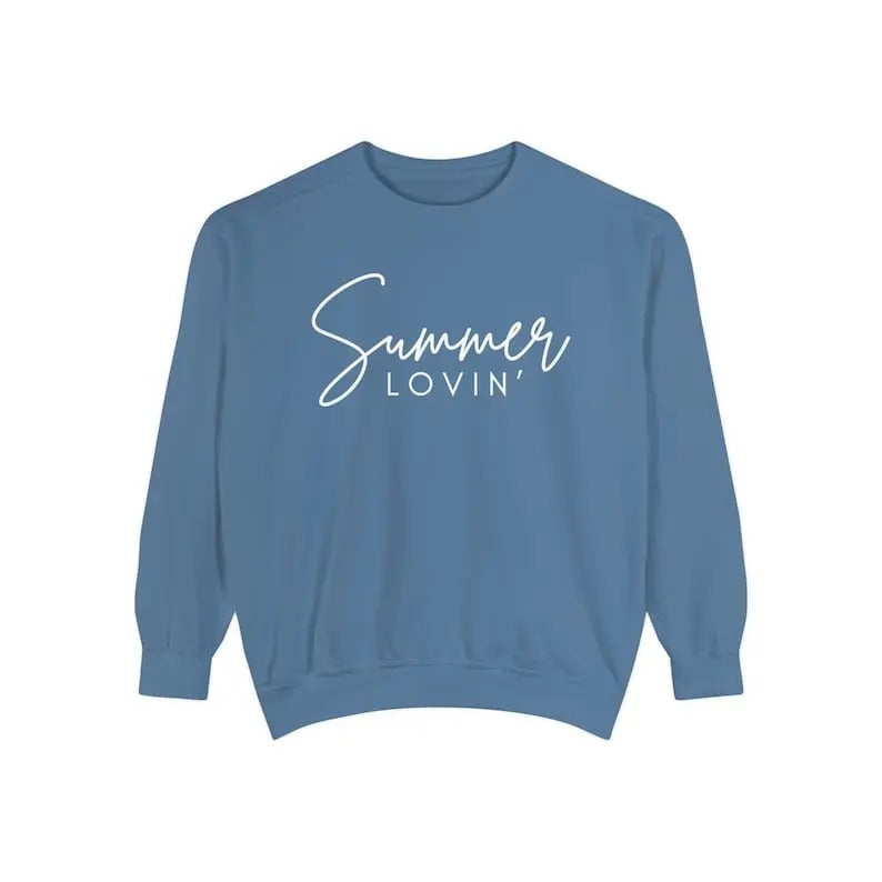 Summer Lovin' Oversized Sweatshirt - Cozy & Beachy Sweatshirt for Summer, summer sweatshirt, beach sweatshirt, oversized...