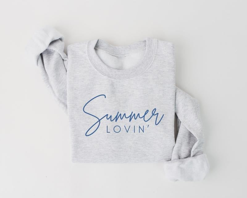 Summer Lovin' Sweatshirt, Cozy & Beachy Sweatshirt for Summer, Summer Vacation Outfits, Summer Shirt Hoodie