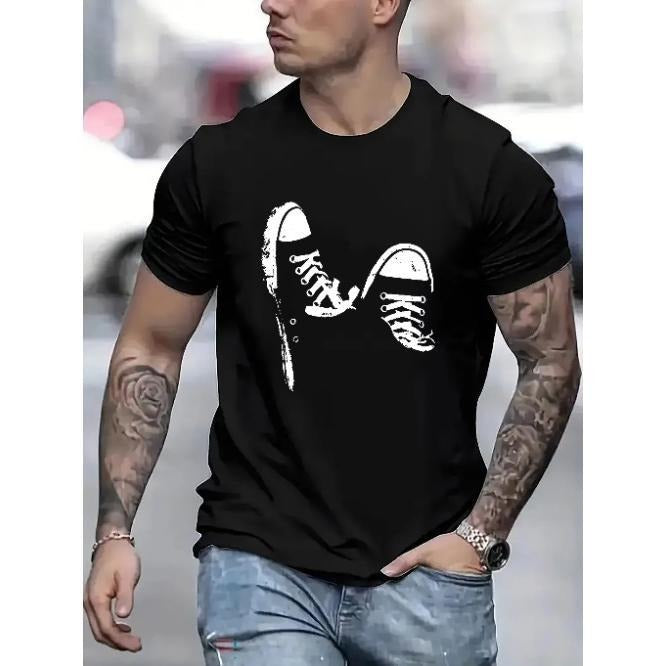 Summer Vibes Mens Short-Sleeve T-Shirt - Soft, Breathable, Round Neck, Casual, Comfortable, Lightweight, Print Design,...