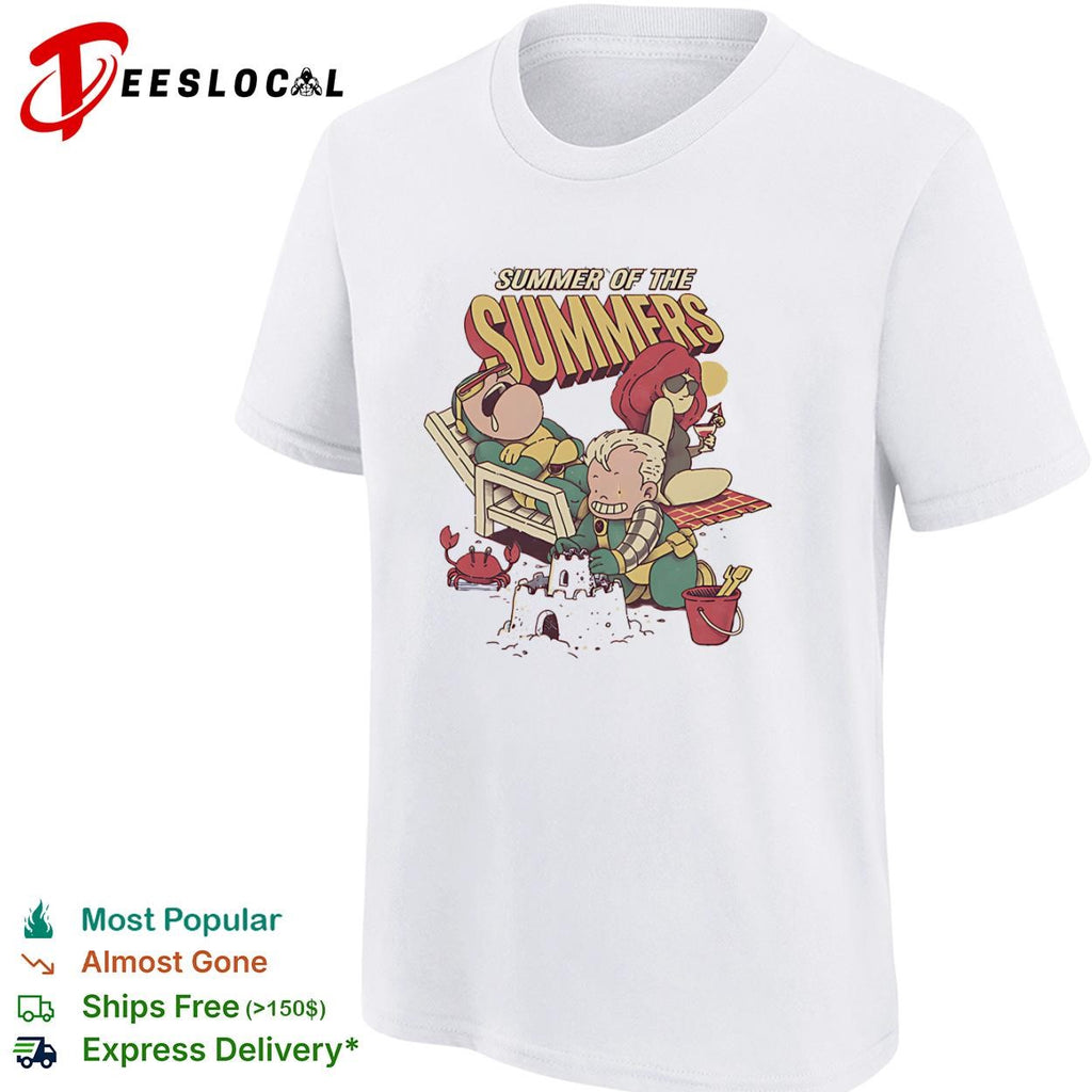 Summer of the Summers Cyclops Phoenix and Cable at the beach shirt
