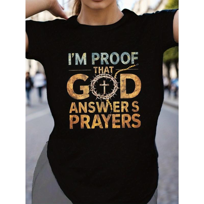 God Answers Prayers" Women's Cotton T-Shirt