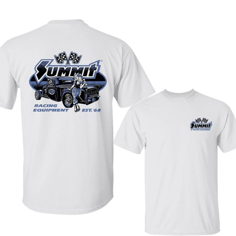 Summit Racing Hot Rod T-Shirt, Retro Classic Car Graphic, Automotive Gearhead Apparel, Vintage Racing Tee Hoodie Sweatshirt