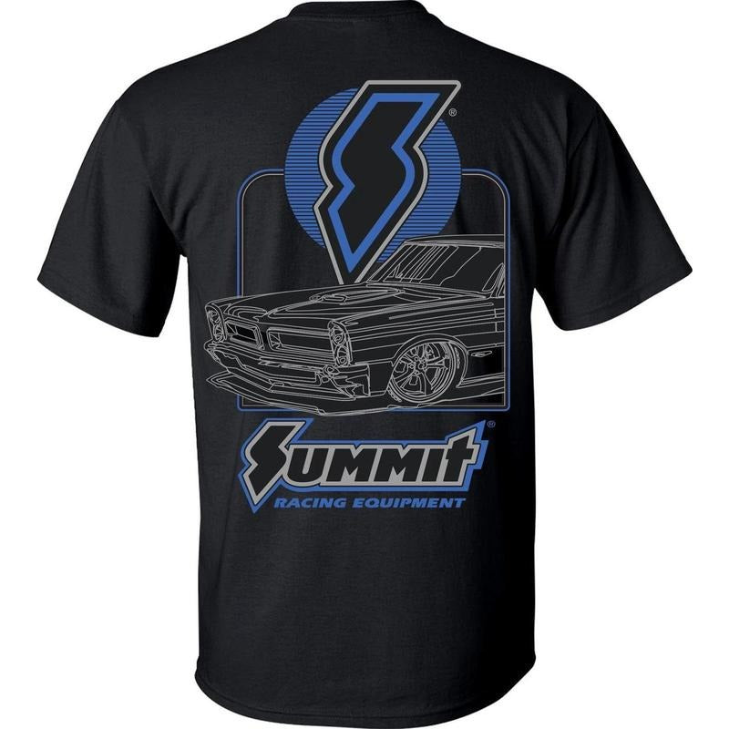 Summit Racing Schematic T-shirt Menswear Performance Car Parts, Menswear Car Parts Short Sleeve Hoodie Sweatshirt
