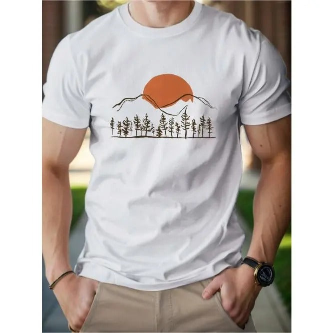 Sun Mountains Woods Men's cotton T-shirt Comfort Edition Made in USAstyle{n002}2 Hoodie Sweatshirt | PrintMintTees.com