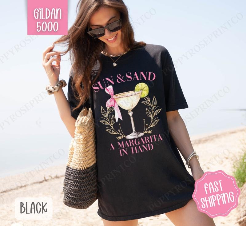 Sun Sand Margarita Gildan Shirt Cute Cocktail Margarita T-Shirts, Hoodie, Sweatshirt