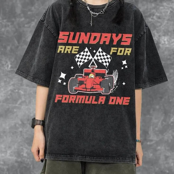 Sundays Are For F1 Racing, Formula One Shirt, F1 Merch Shirt, Unique F1 Gift, F1 Sport Shirt, Aesthetic F1 Shirt, Formula...