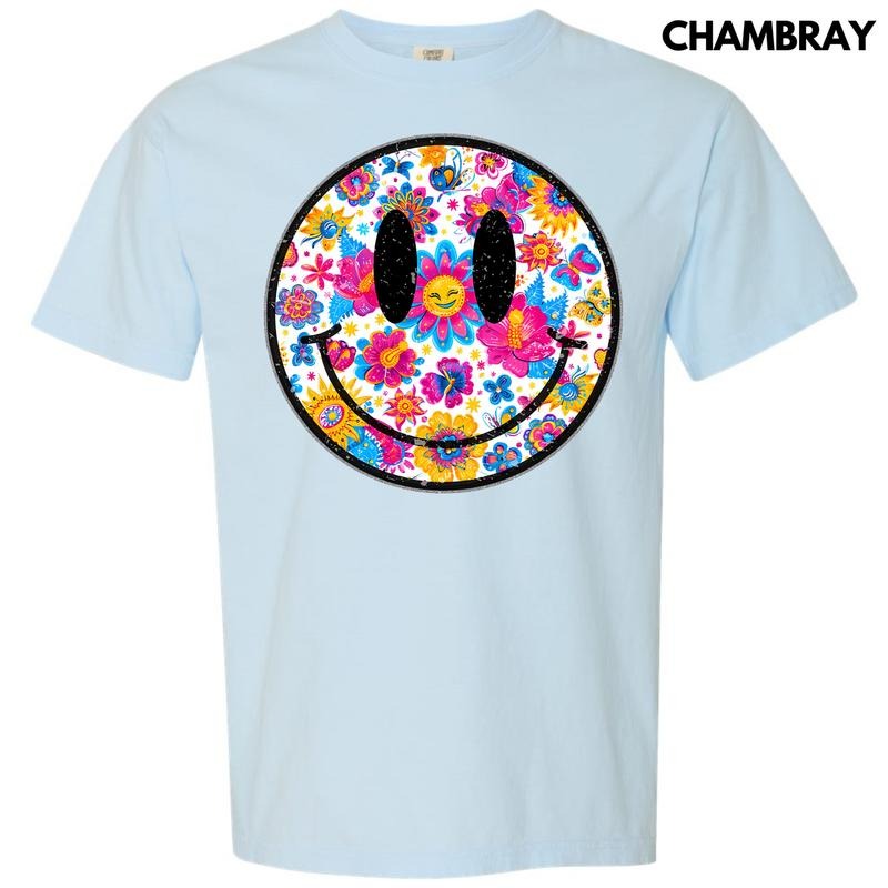 Sunny Butterfly Happy Face Comfort Colors 'NLB' Shirt Hoodie Sweatshirt