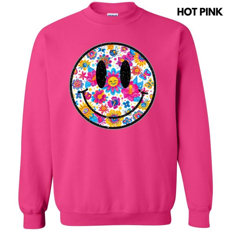 Sunny Butterfly Happy Face Sweatshirt 'NLB' Shirt Hoodie | PrintMintTees.com
