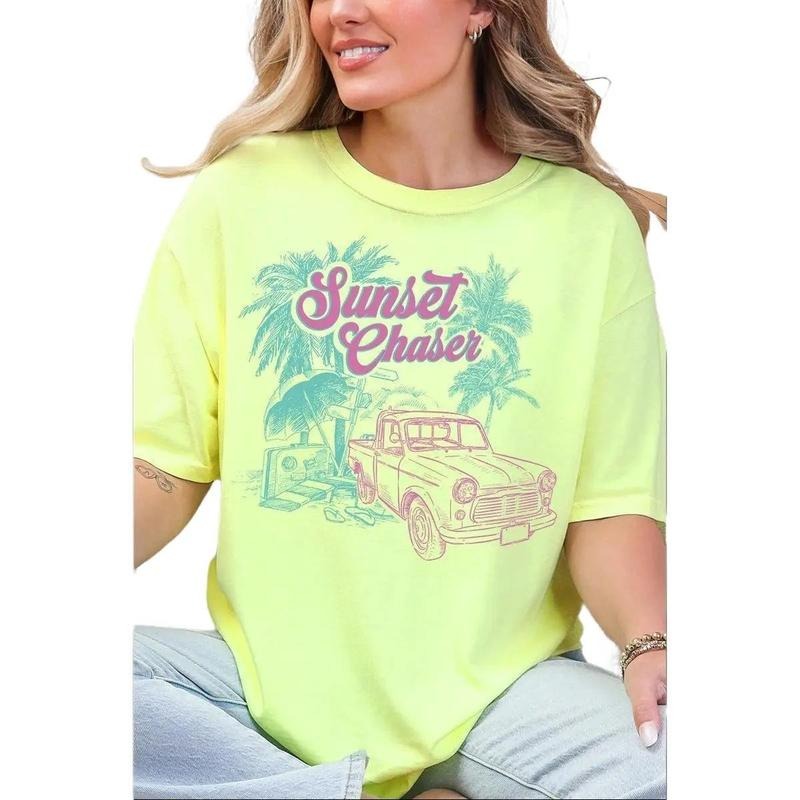 Sunset Chaser Comfort Colors Adult Ring-Spun Cotton Tee Garment Top Tshirt Hoodie Sweatshirt | PrintMintTees.com