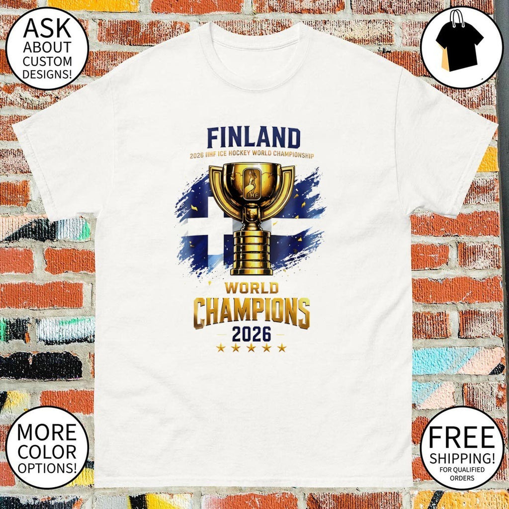 Suomi Finland Ice Hockey 5 Time Ice Hockey World Champions 2026 shirt
