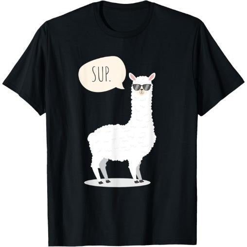 Sup No Drama Llama Alpaca T-Shirt Made in USA Hoodie Sweatshirt | PrintMintTees.com