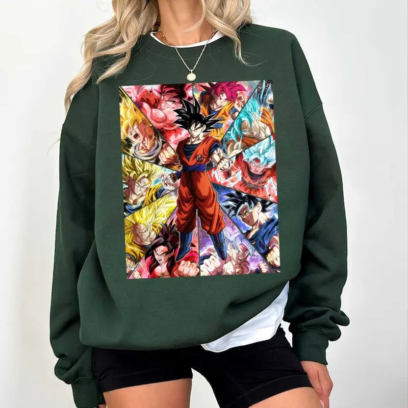 Super Power #Drag0n B4ll Shirt Sweatshirt #Hoodie Anime Fan Sweatshirt, #Hoodie, Comfort Colors | PrintMintTees.com
