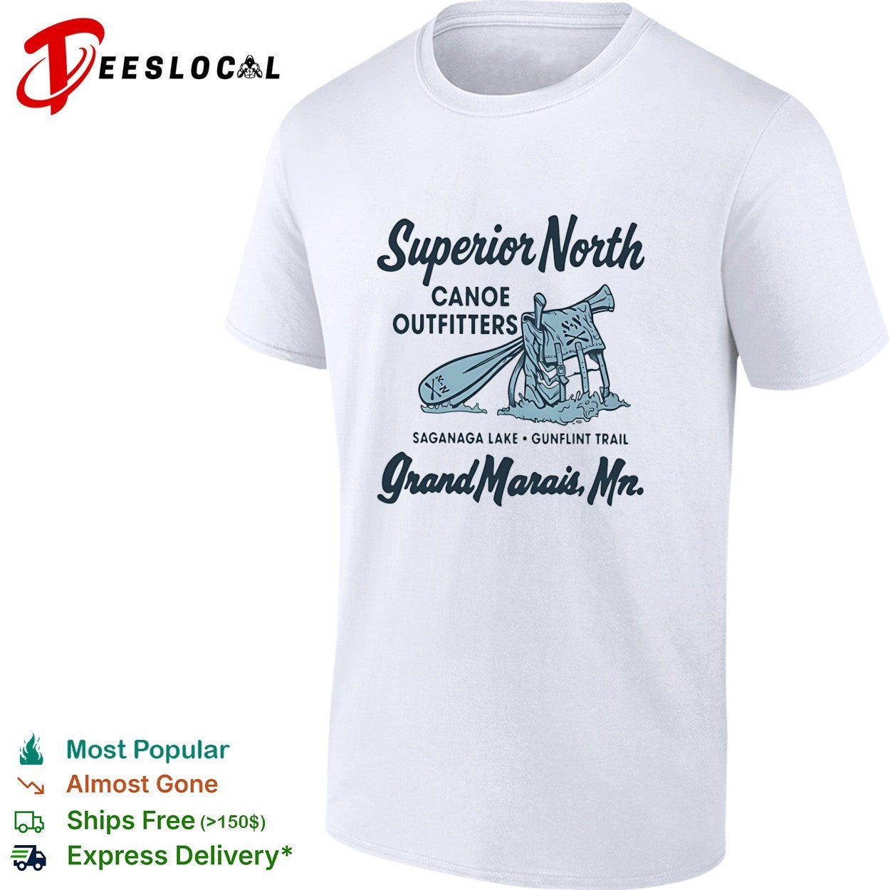 Superior North Canoe Outfitters Saganaga Lake Grand Marais shirt