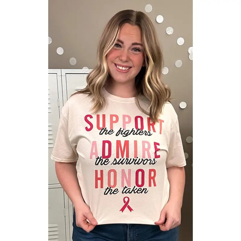 Support Admire Honor Graphic T-Shirt Hoodie Sweatshirt | PrintMintTees.com