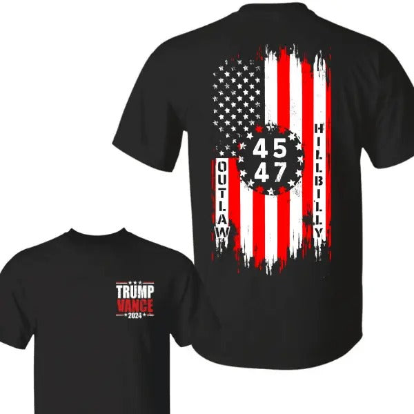 Support Trump President 2024 in the Upcoming Election with the Trump 45 47 2 Sided T-Shirt, Trump Won 2024 Shirt, Gift...
