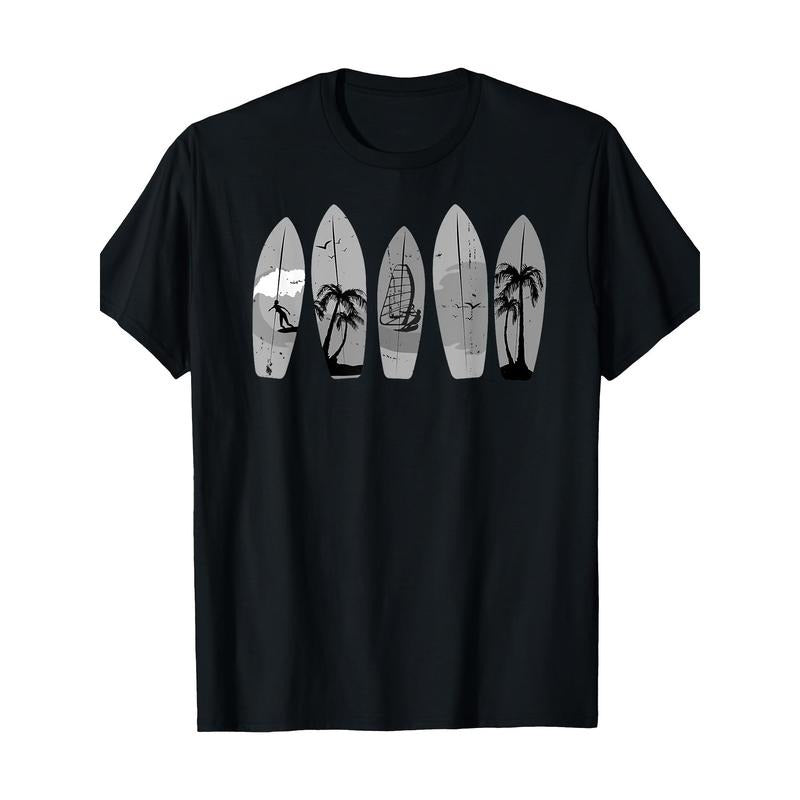 Surfboard Vintage Classic Vintage Surfboard Surfing T-shirt Made in USA Hoodie Sweatshirt | PrintMintTees.com