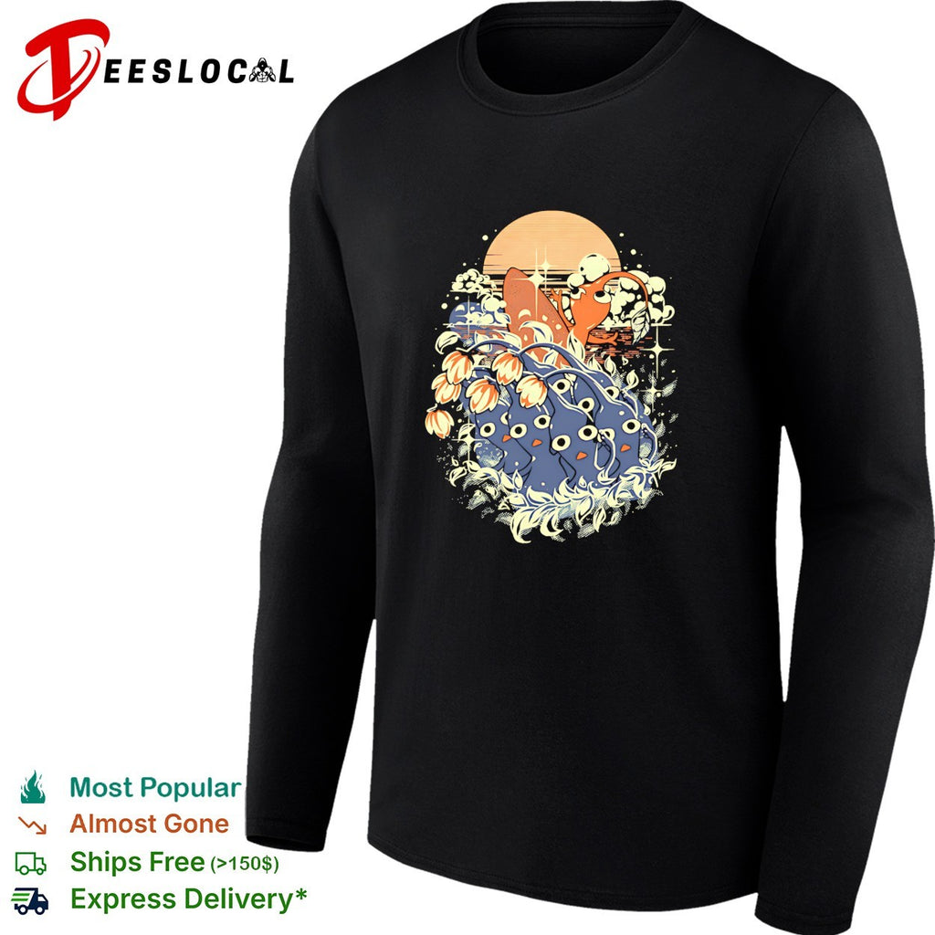 Surfing Pikmin Good Wave sunset reto shirt