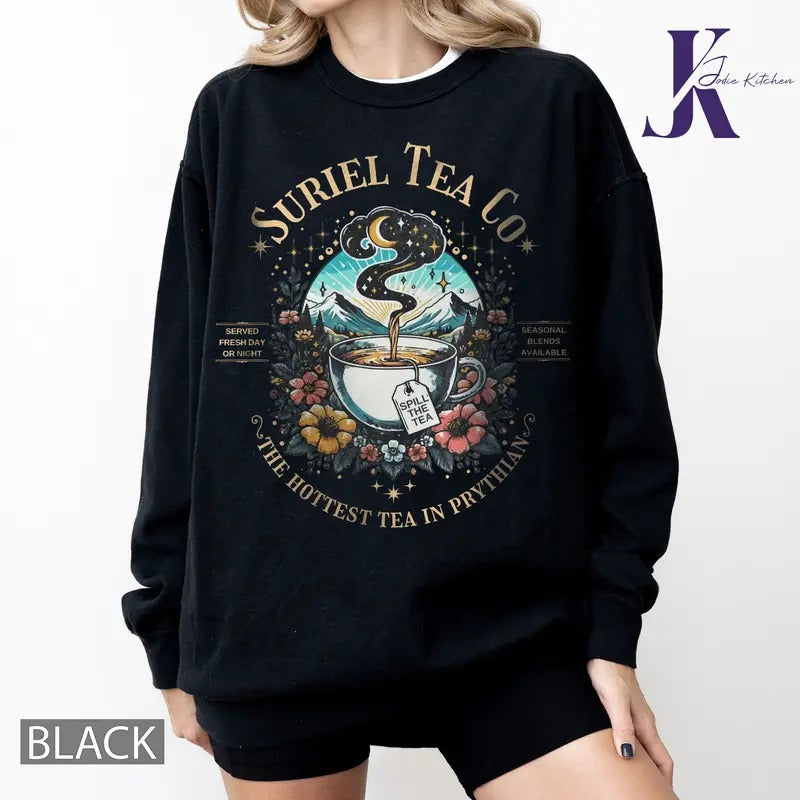 Suriel Tea Co Shirt, ACOTAR Suriel Tea Shirt, Velaris T-Shirt, A Court Of Thorns and Roses Shirt, SJM Merch, Bookish...