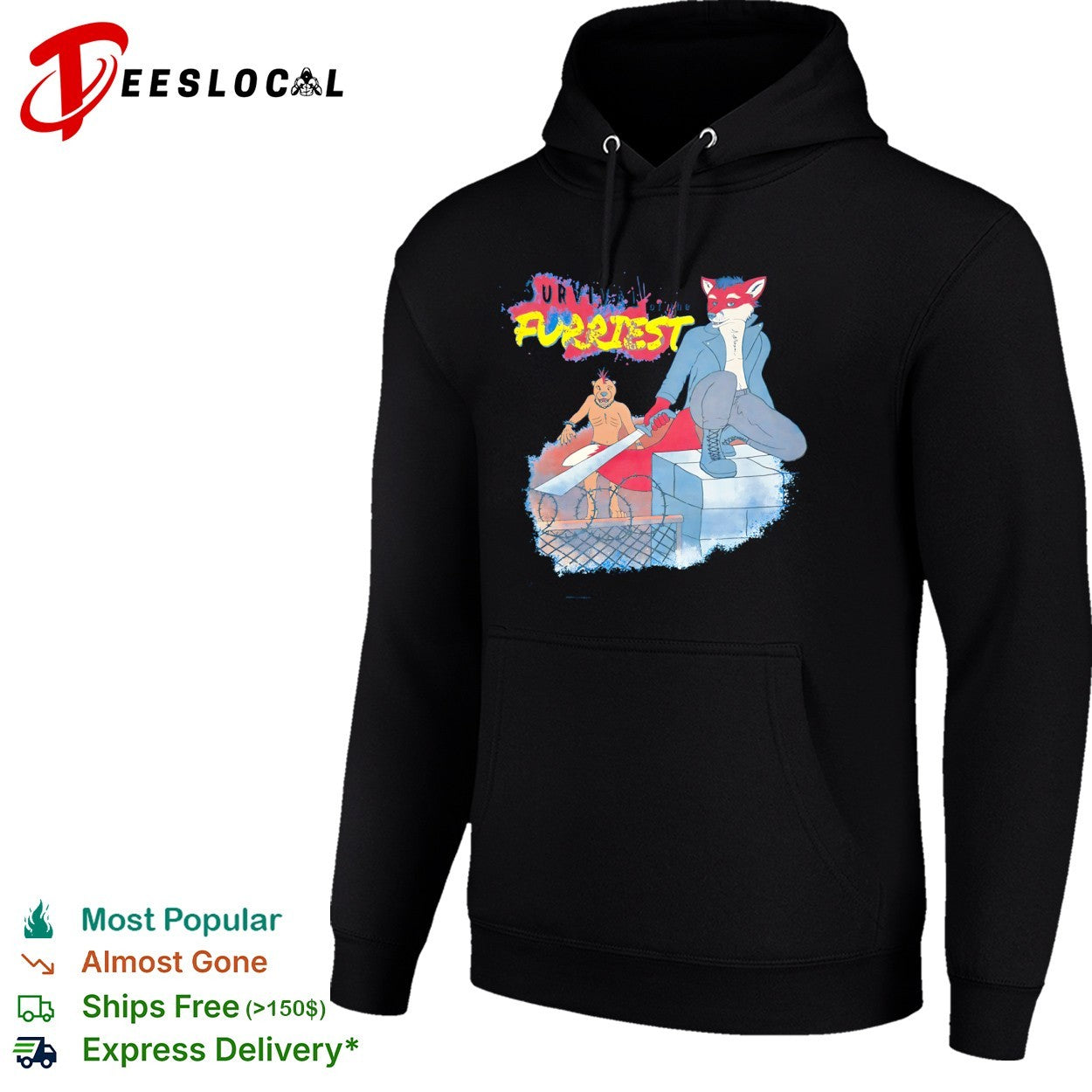 Survival of the Furriest fox machete shirt